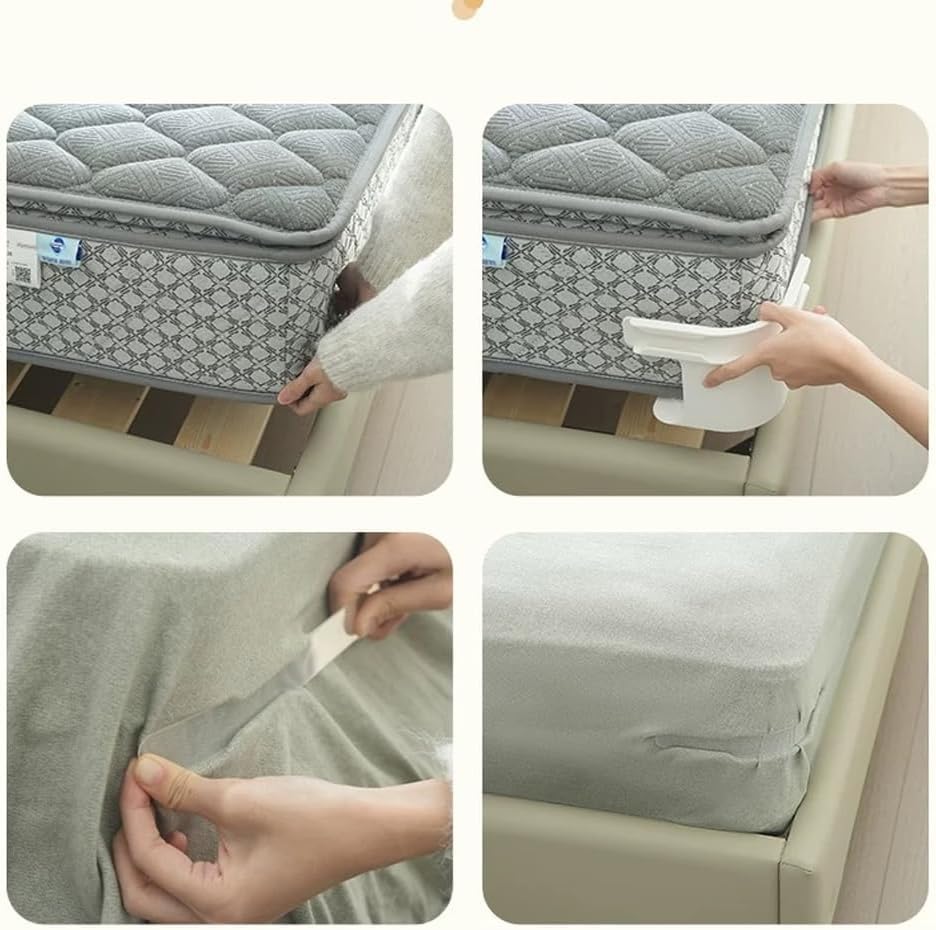 مجموعة تثبيت ملايات سرير 4 قطع - الصورة 3