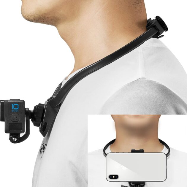 حامل رقبة للموبايل وكاميرات الأكشن