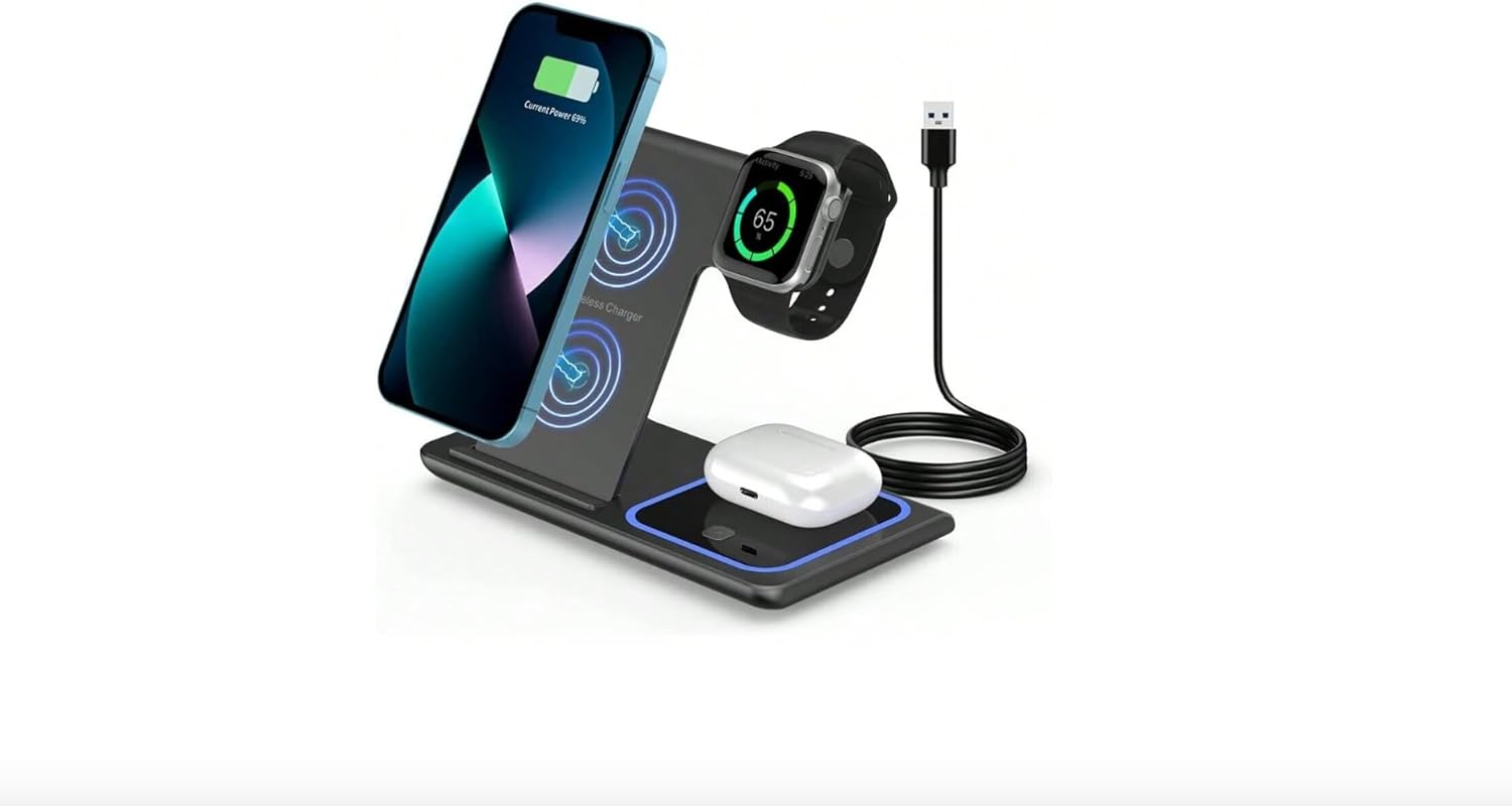 (3in-1Foldable Wireless Charging Station). - الصورة 10