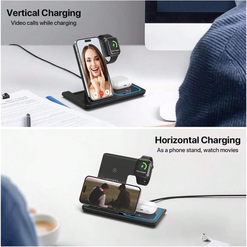 (3in-1Foldable Wireless Charging Station). - الصورة 13