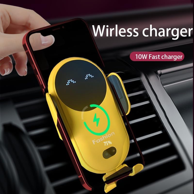 حامل وشاحن سيارة لاسلكي ذكي بمستشعر تلقائي - الصورة 6