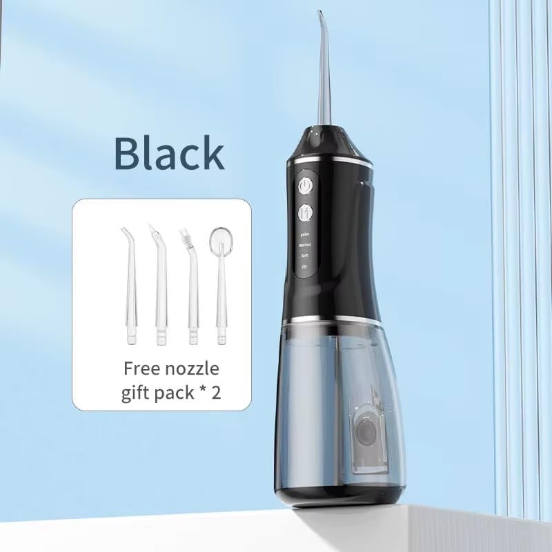 جهاز الخيط المائي اللاسلكي لتنظيف الأسنان 1600 نبضة – 3 أوضاع - الصورة 4