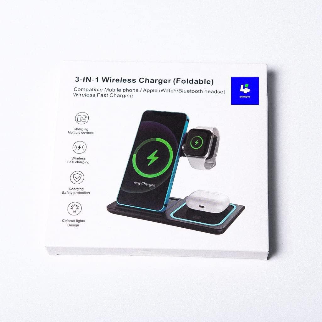 (3in-1Foldable Wireless Charging Station). - الصورة 3