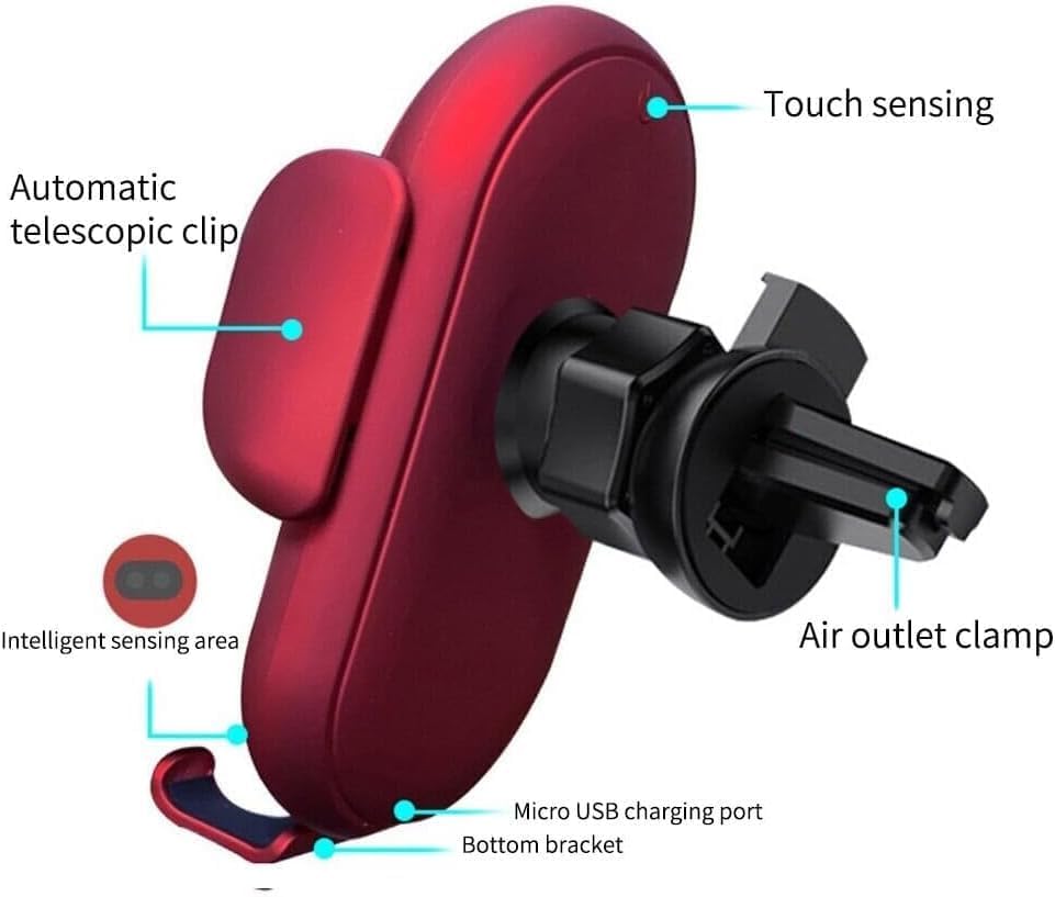 حامل وشاحن سيارة لاسلكي ذكي بمستشعر تلقائي - الصورة 17