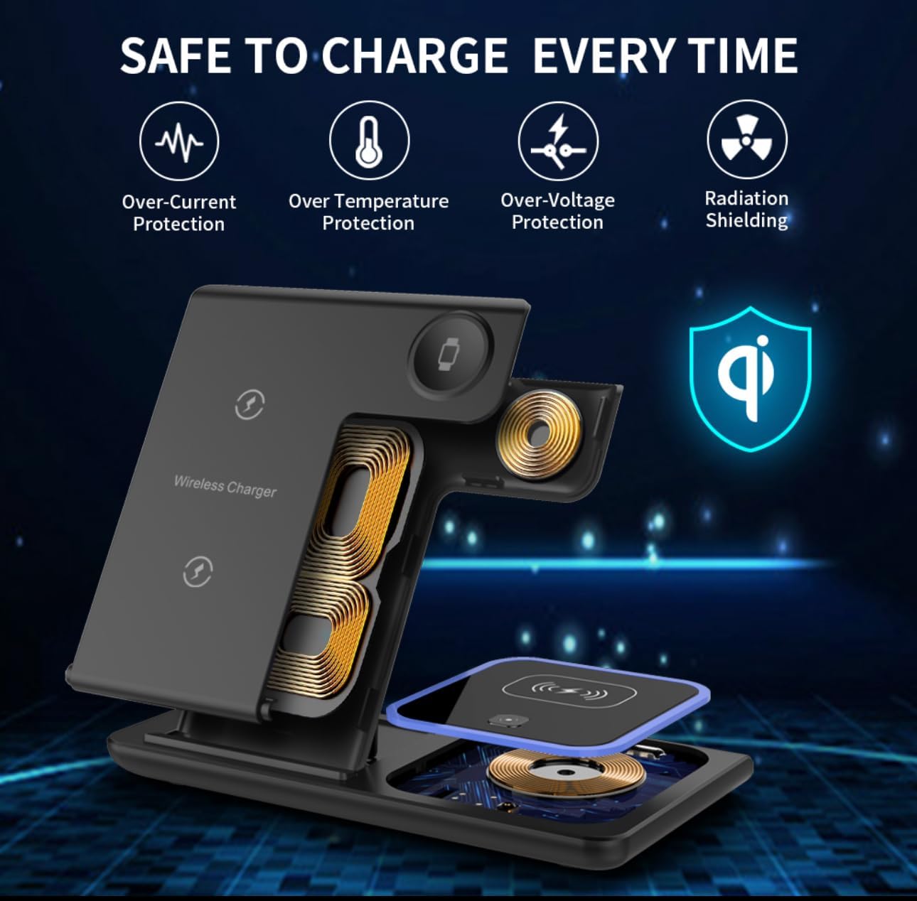 (3in-1Foldable Wireless Charging Station). - الصورة 16