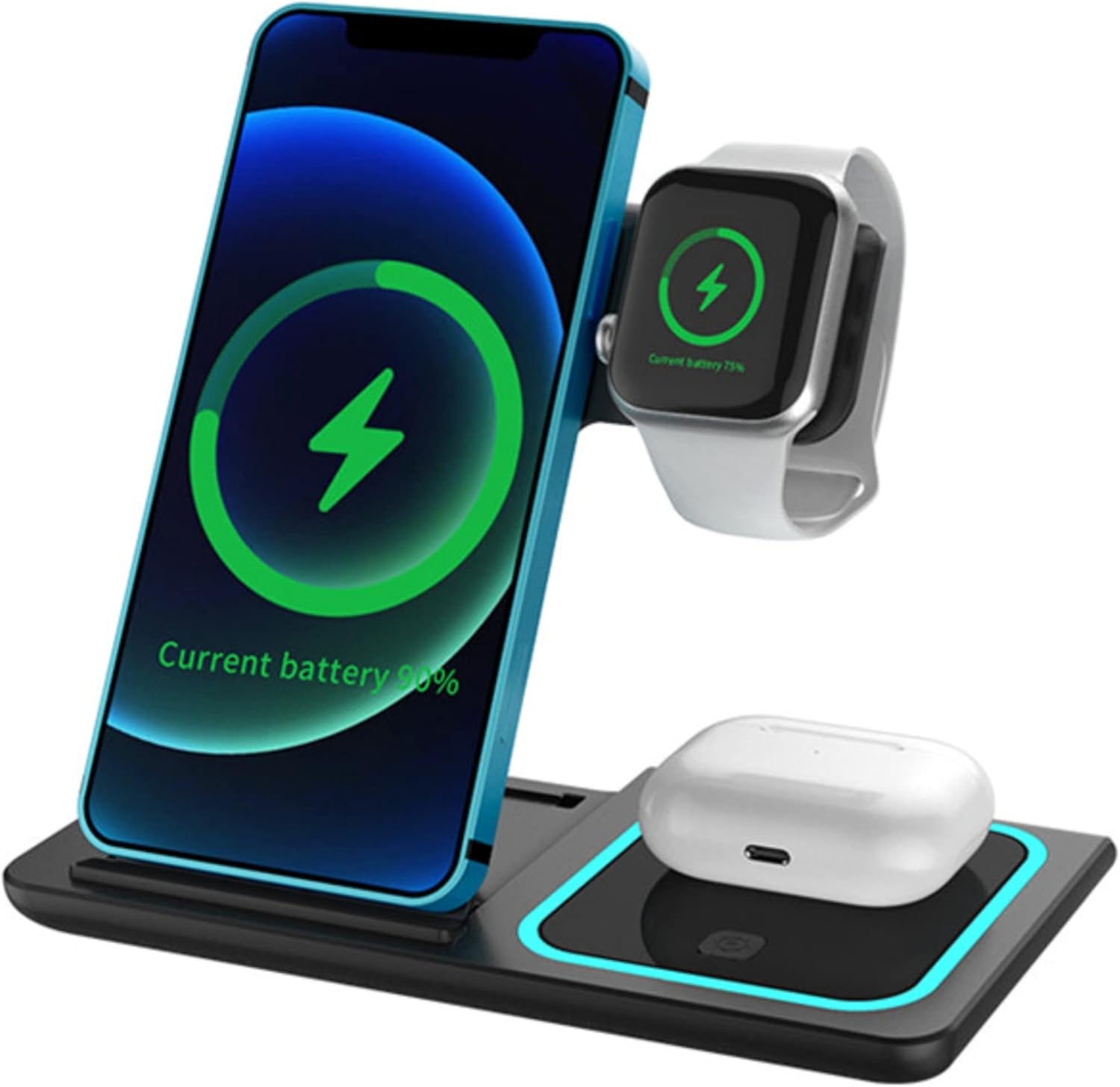 (3in-1Foldable Wireless Charging Station). - الصورة 2