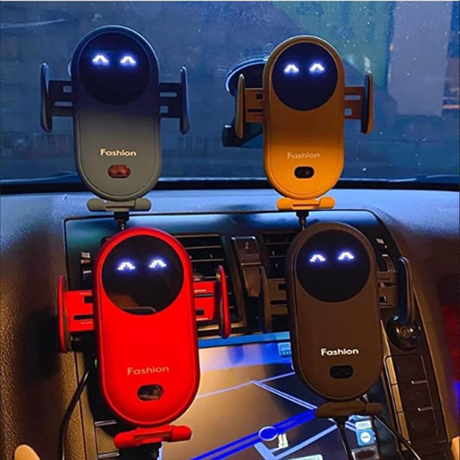 حامل وشاحن سيارة لاسلكي ذكي بمستشعر تلقائي - الصورة 15