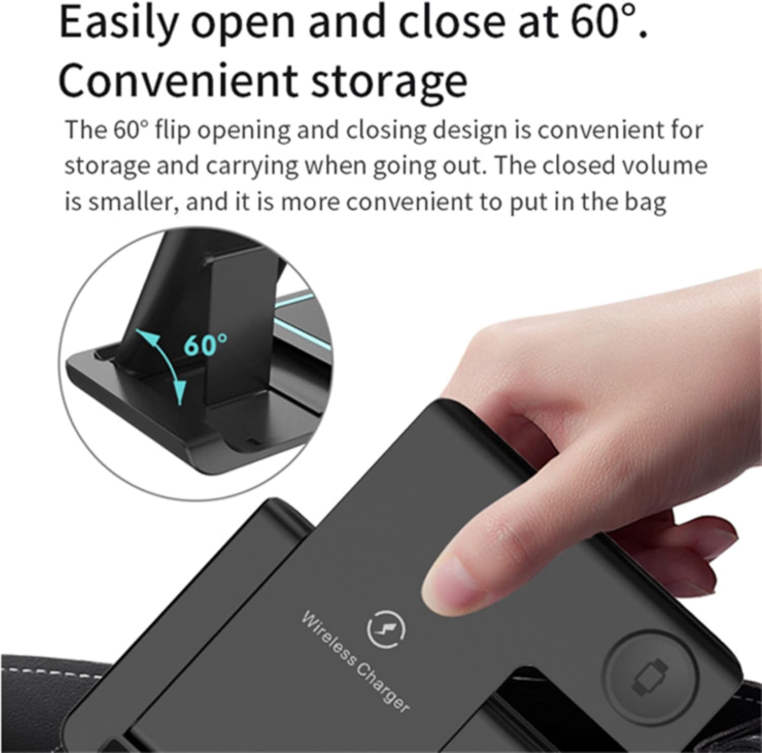 (3in-1Foldable Wireless Charging Station). - الصورة 6